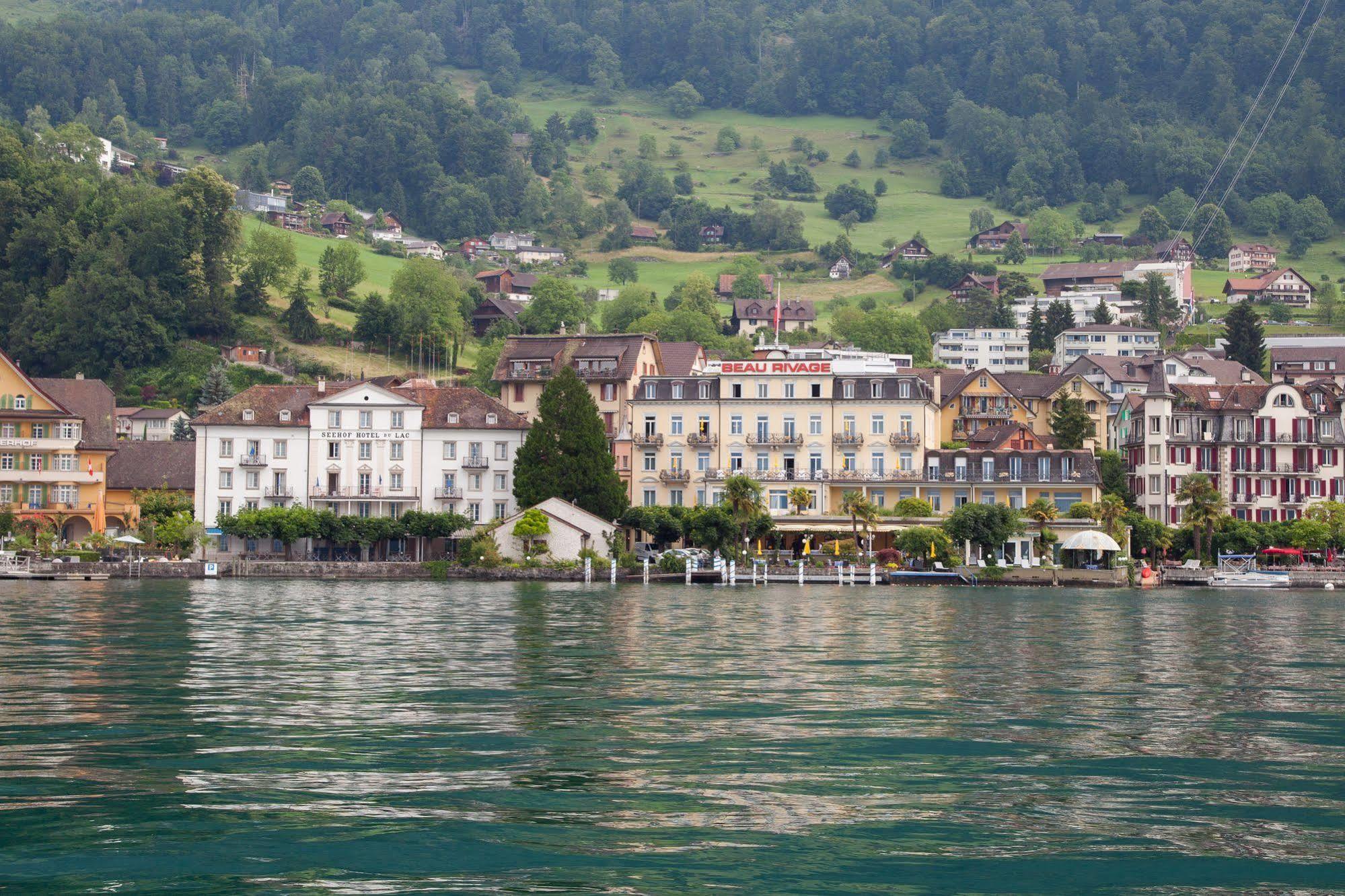 Romantik Hotel Beau Rivage Weggis Exterior foto